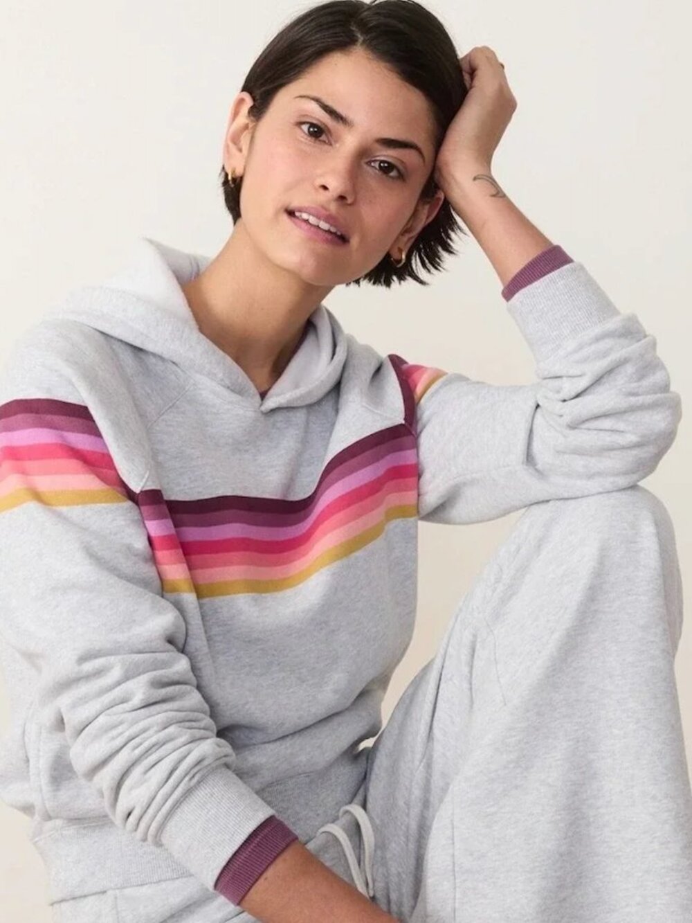 Marine Layer Light Gray Crewneck Sweater
